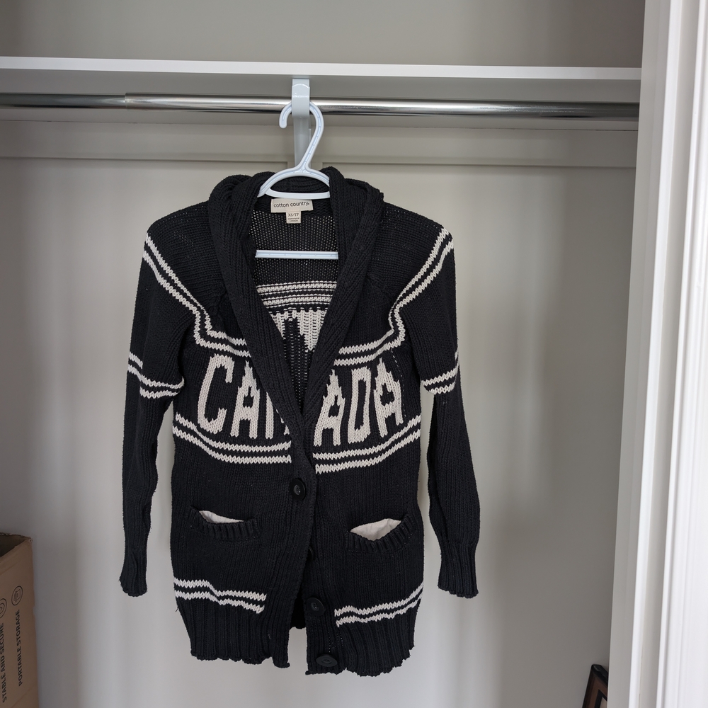 Cozy Black and White Cardigan
